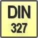 Piktogram - Typ DIN: DIN 327